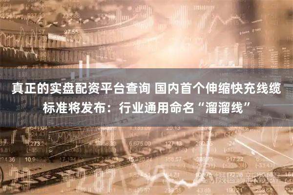 真正的实盘配资平台查询 国内首个伸缩快充线缆标准将发布：行业通用命名“溜溜线”